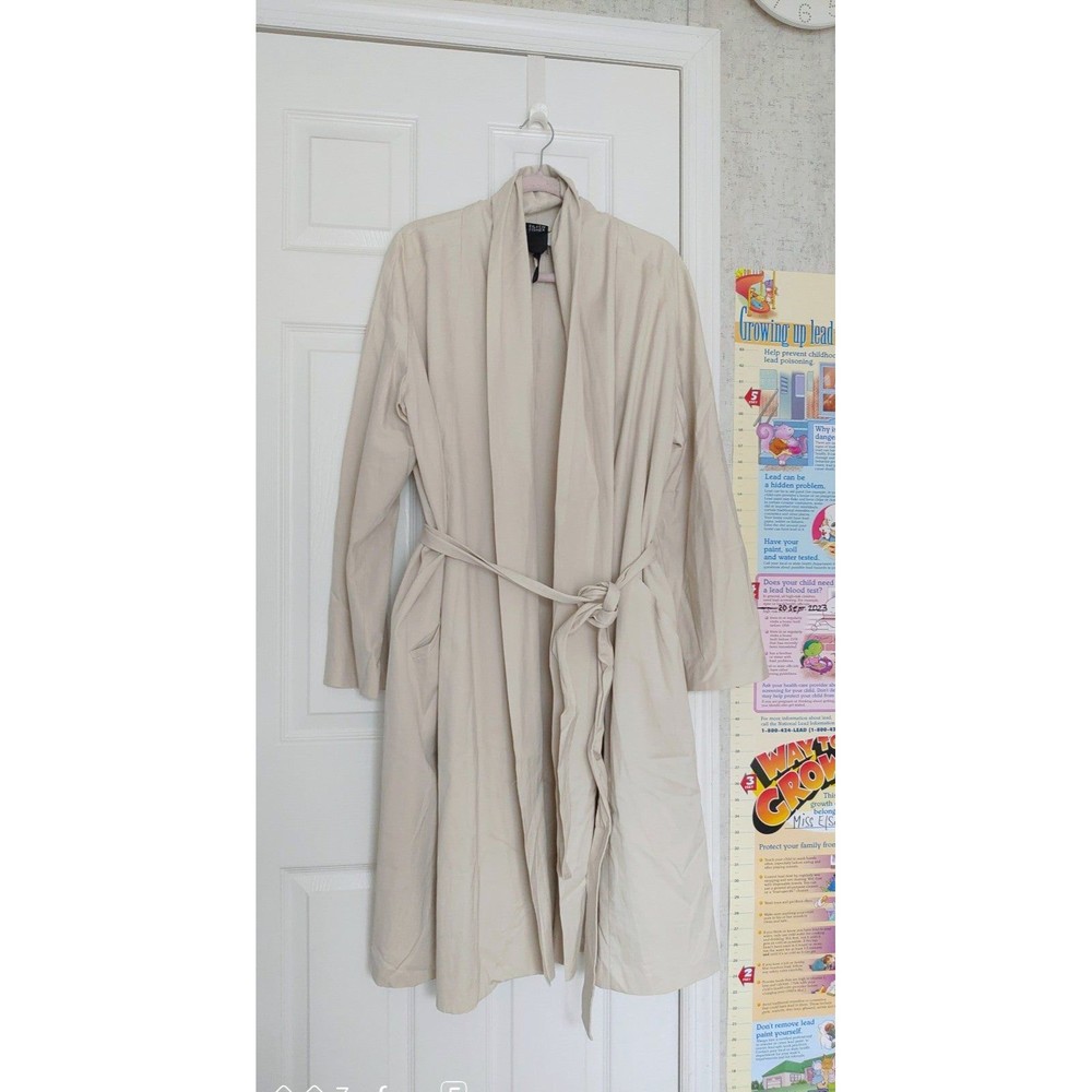 Eileen Fisher Cream Trench Coat